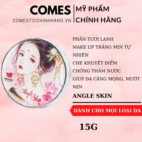 Phấn tươi lạnh trang điểm kềm dầu chống nắng Angle Skin Linh Hương SPF 30 bật tone mềm mịn, che khuyết điểm 15g | BigBuy360 - bigbuy360.vn