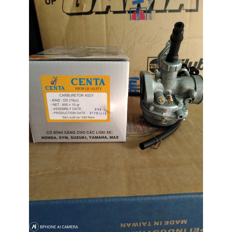 Bộ chế hòa khí Centa cho dòng xe máy Cub 82/ DD