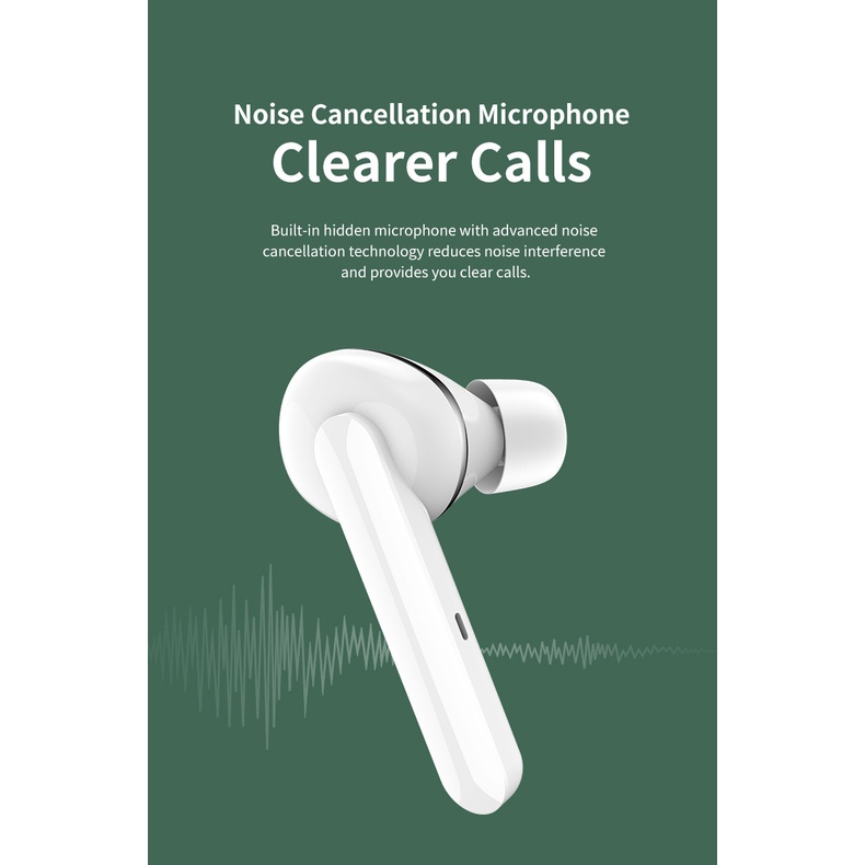 Tai nghe không dây đơn Mono Truewireless Rockspace EB72 Earphone dành cho iphone samsung xiaomi - Hàng chính hãng có BH