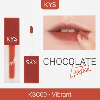 SON KEM LÌ CRUSH CHOCOLATE KYS (CAM HỒNG ĐẤT)