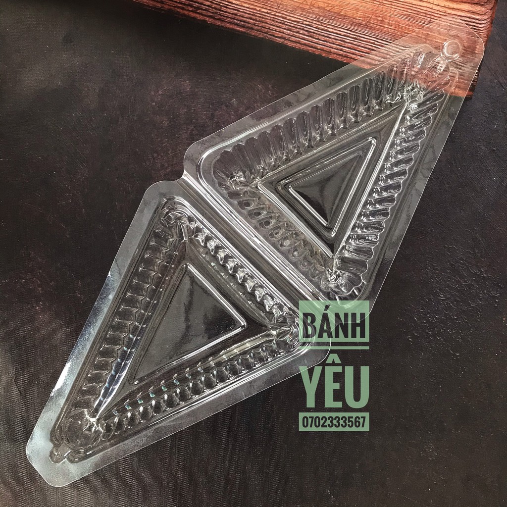 (Lốc 100) Hộp nhựa tam giác gập - BB38B