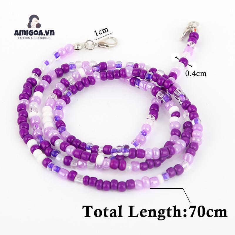 ✨✨Dây Đeo Mắt Kính Xỏ Hạt Gạo Nhiều Màu Chống Mất