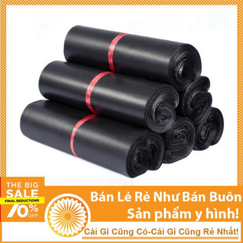 [Flash Sale] 100 Chiếc Túi Đóng Hàng Niêm Phong Tự Dính Màu Đen size 17x30cm Đóng Gói Phụ Kiện, Bộ Đồ Nhỏ