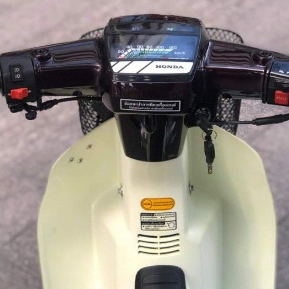 Tem vàng thông số dán bửng yếm xe Dream thái hàng xịn