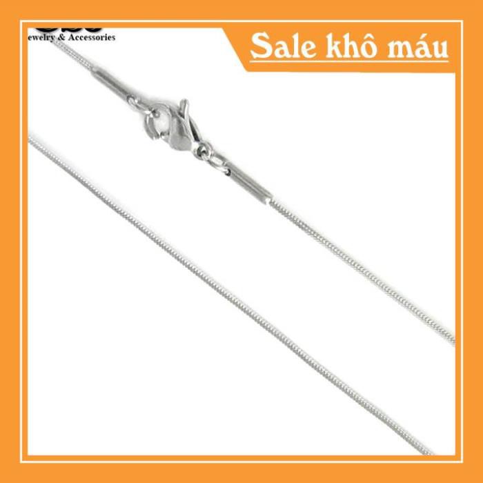 [ Siêu SALE ] DÂY CHUYỀN NỮ INOX KIỂU MÌ VUÔNG NHÍ NHẤT CỰC ĐẸP D027