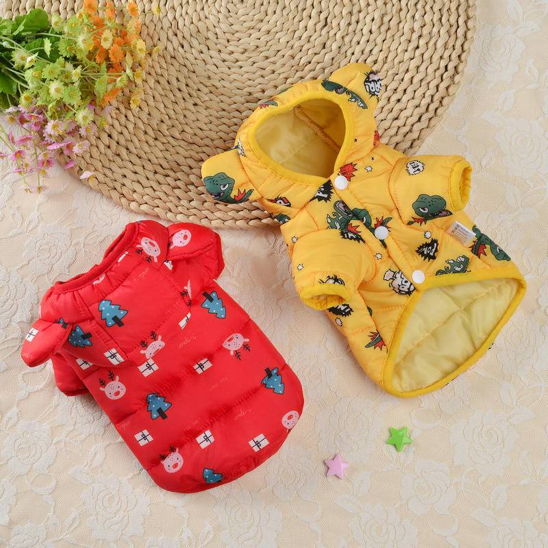 Áo Khoác Phao Giữ Ấm Thời Trang Thu Đông Cho Thú Cưng