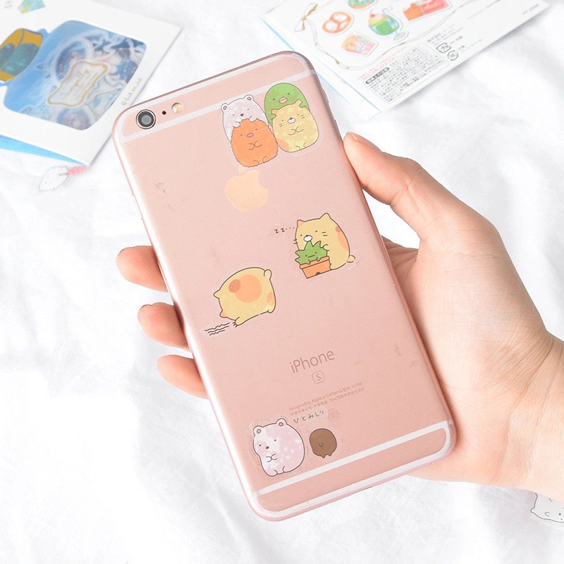 Bộ 50 sticker Kawaii dán trang trí nón bảo hiểm, laptop, điện thoại, album, sổ lưu niệm DIY