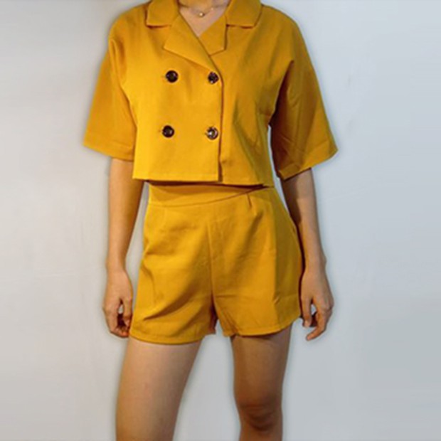 DTfashion Set croptop vest kèm quần short