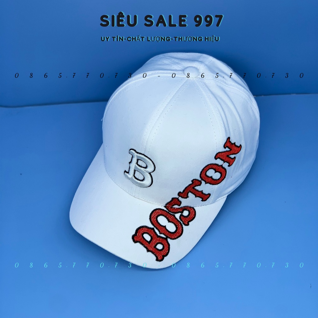 MŨ LƯỠI TRAI BOSTON KAKI DÀY CAO CẤP 2 MÀU THỜI TRANG