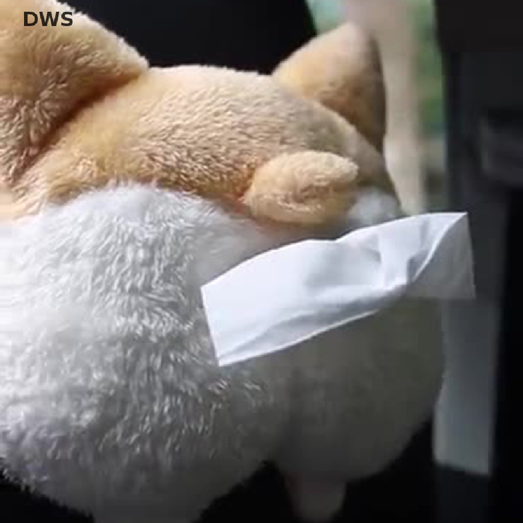 Hộp Đựng Khăn Giấy Hình Chó Corgi Dễ Thương