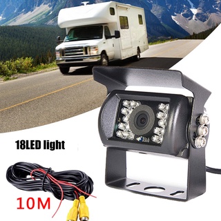Camera Chiếu Hậu 18 Bóng LED Hồng Ngoại Chống Nước Cho Ô Tô Xe Tải 12V 24V