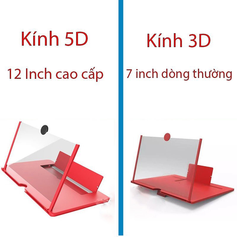 Kính phóng to màn hình điện thoại 5d 12inch kính zoom màn hình điện thoại lớn sắc nét chống mỏi mắt MiibooShi PVN17396