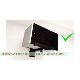 [Sale.!] Bộ 2 kệ loa treo tường cong BB21 +
