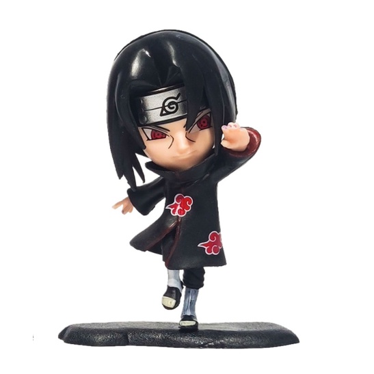 Mô Hình Naruto ChiBi, Bộ 5 Mô Hình Naruto, Kakashi, Itachi, Garaa, Sasuke Siêu Đẹp Cao 8,5 cm - Tượng Figure