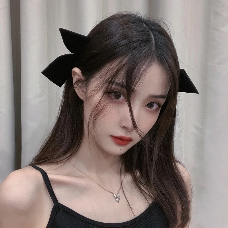 2 Chiếc Kẹp Nơ Hàn Quốc Kiểu Jisoo Mới Xinh Xắn Dễ Thương Dành Cho Nữ kt203