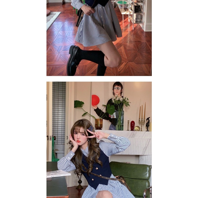 Set đầm và áo vest thời trang mùa xuân 2022 cho nữ