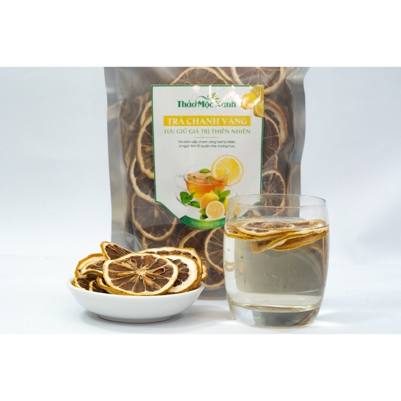 Chanh vàng thái lát sấy khô gói 100gr