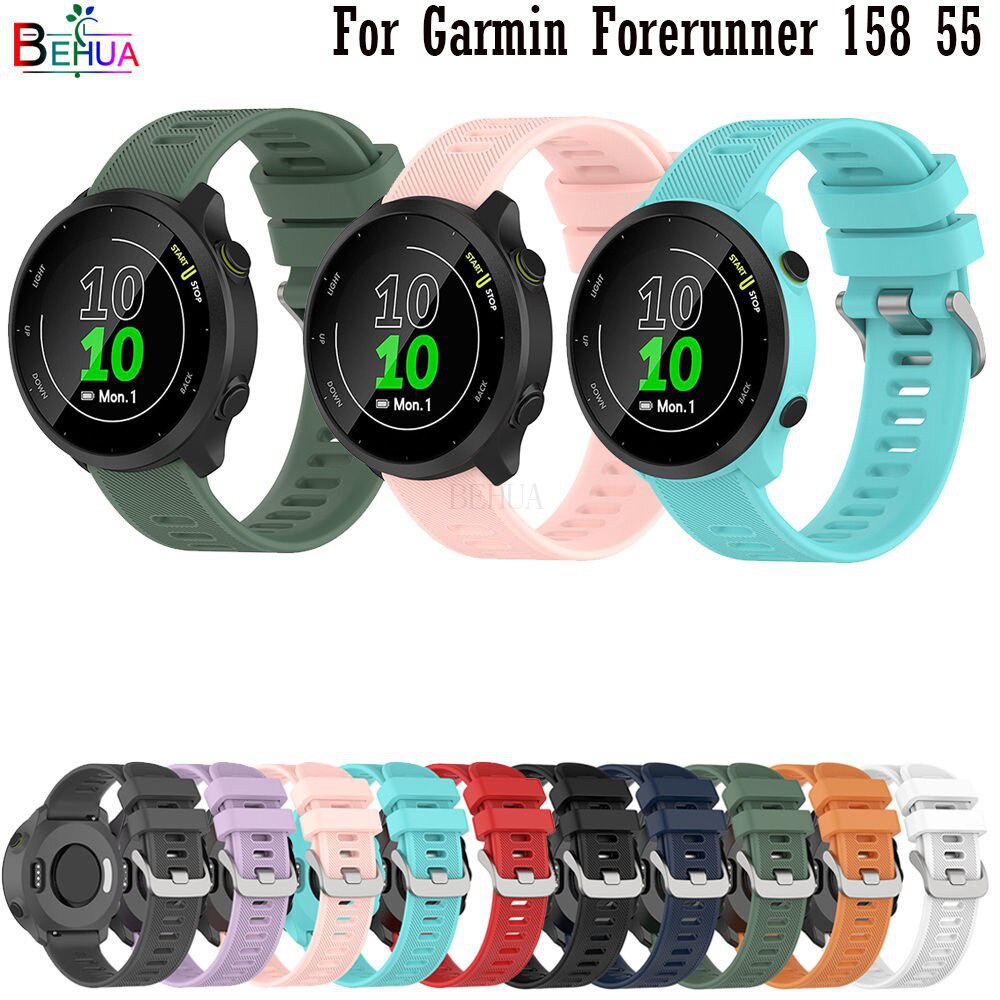Dây đeo silicon 20mm cho garmin Forerunner 158 55 245 245m 645 Vivoactive 3 / Garmin Venu Sq