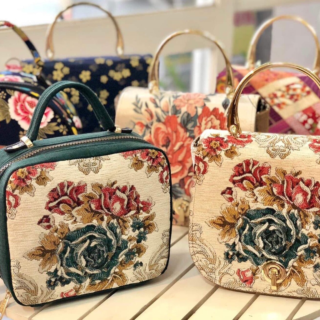 Túi handmade vải gấm Nhật cao cấp