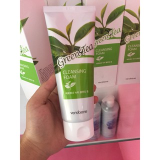 Sữa rửa mặt trà xanh Verobene Green Tea Cleansing Foam 150ml