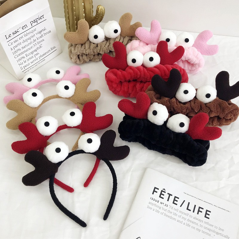 Băng Đô Đắp Mặt Nạ Họa Tiết Hoạt Hình Dễ Thương Phong Cách Hàn Quốc