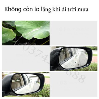 Combo miếng dán gương, dán kính ôtô (chống bám nước)