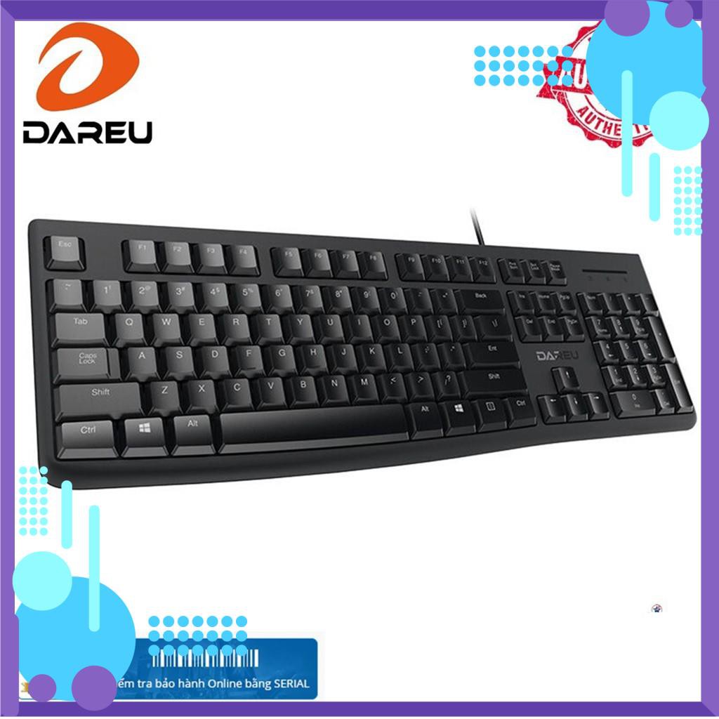 Bàn phím có dây Dareu LK185 - Màu đen - Siêu mỏng - Chống nước - BH 24 tháng