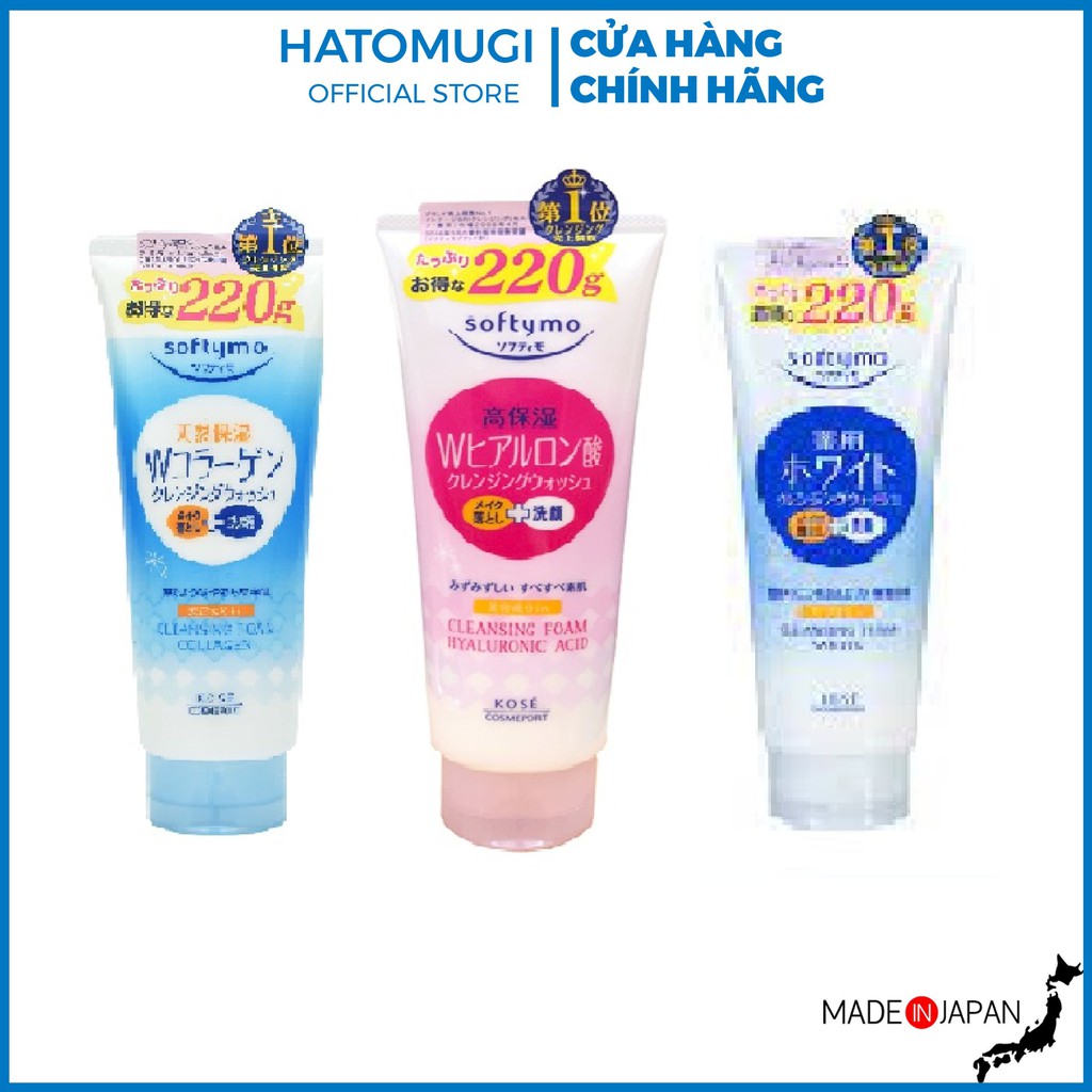 Sữa rửa mặt KOSE Softymo sữa rửa mặt Collagen White Hyaluronic Acid 220 | BigBuy360 - bigbuy360.vn