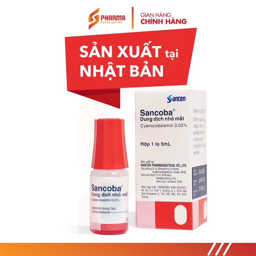 Vitamin B12 – Sancoba Nhỏ mắt Nhật Bản [5ml]