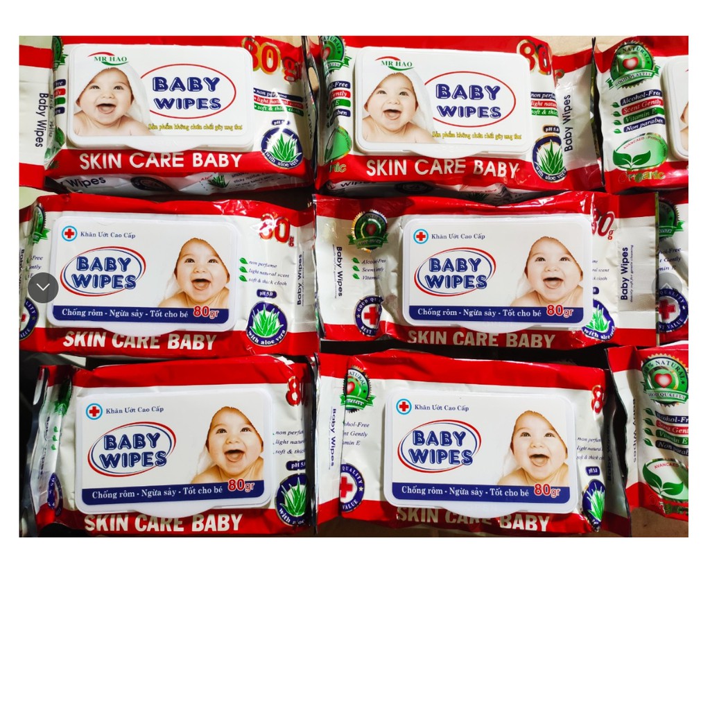 Khăn ướt Baby wipes 80gr