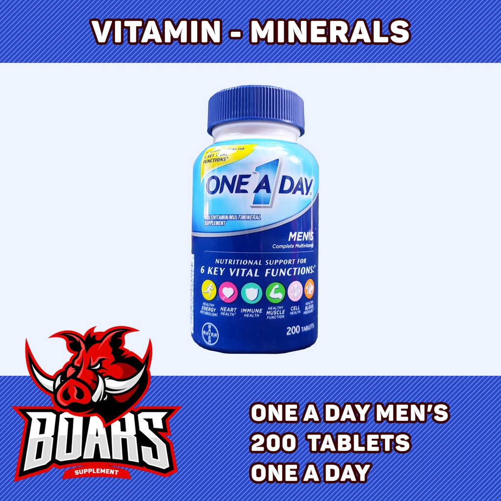 ONE A DAY MEN, VIÊN VITAMIN TỔNG HỢP CHO NAM GIỚI, TĂNG CƯỜNG SỨC KHỎE NAM GIỚI (200 VIÊN)