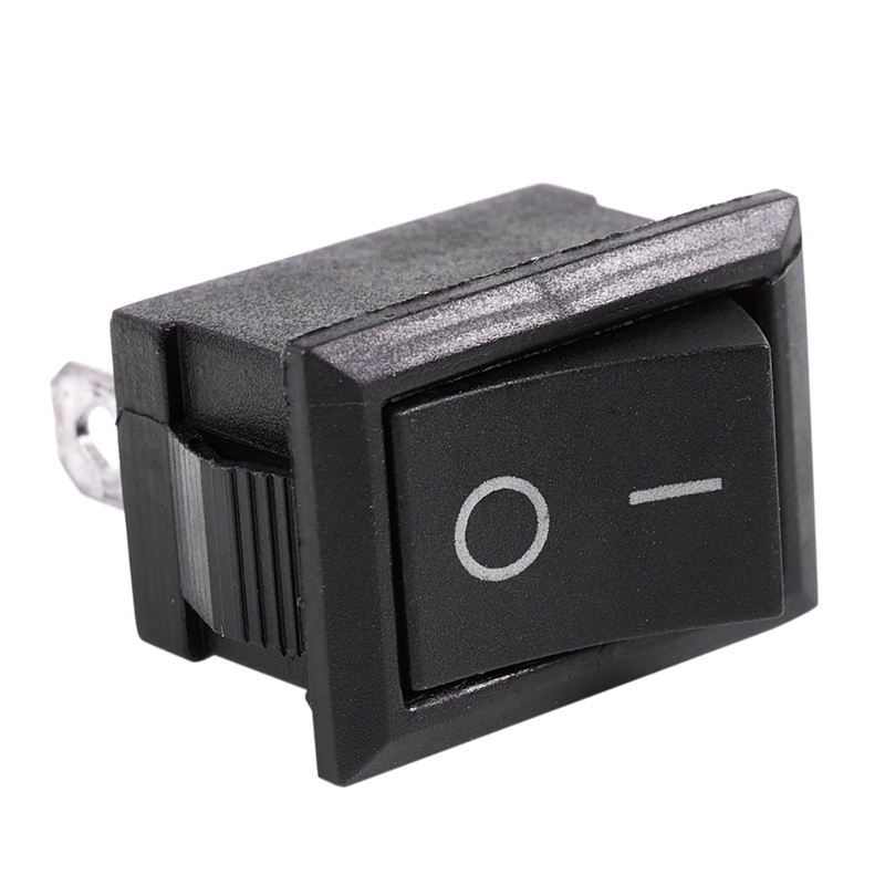 10 Pcs AC 6A/250V 10A/125V 2 Solder Lug On/Off Mini Boat Rocker Switch