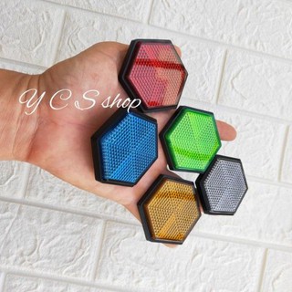 Mắt mèo phản quang tròn & dài xe máy (kèm pas)