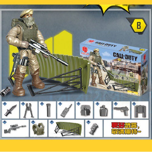 Bộ đồ chơi lắp ráp 8 lính đặc nhiệm CALL of DUTY mới nhất 2021