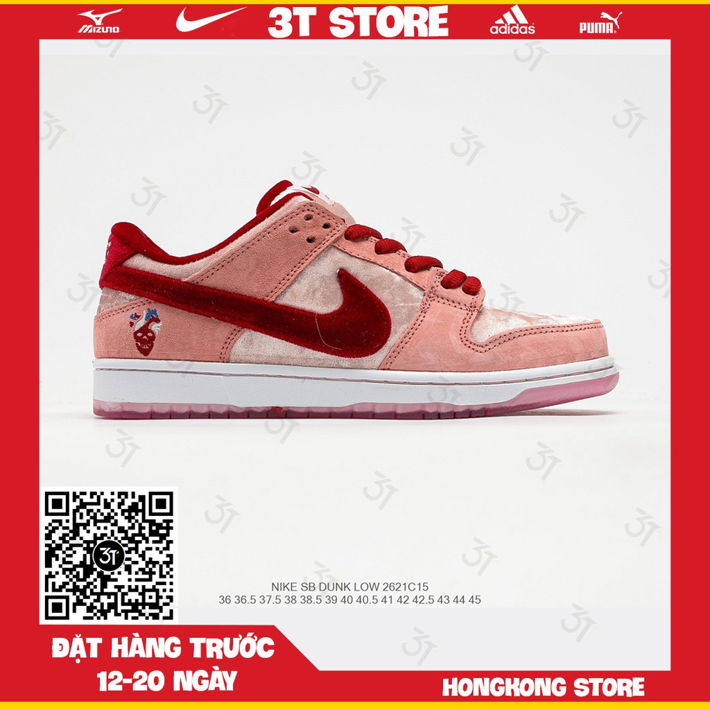 GIÀY SNEAKER MÃ SẢN PHẨM_StrangeLove x Nike SB Dunk Low"Valentine's Day NHIỀU MÀU PHONG CÁCH FULLBOX + FREESHIP TOÀN QUỐ