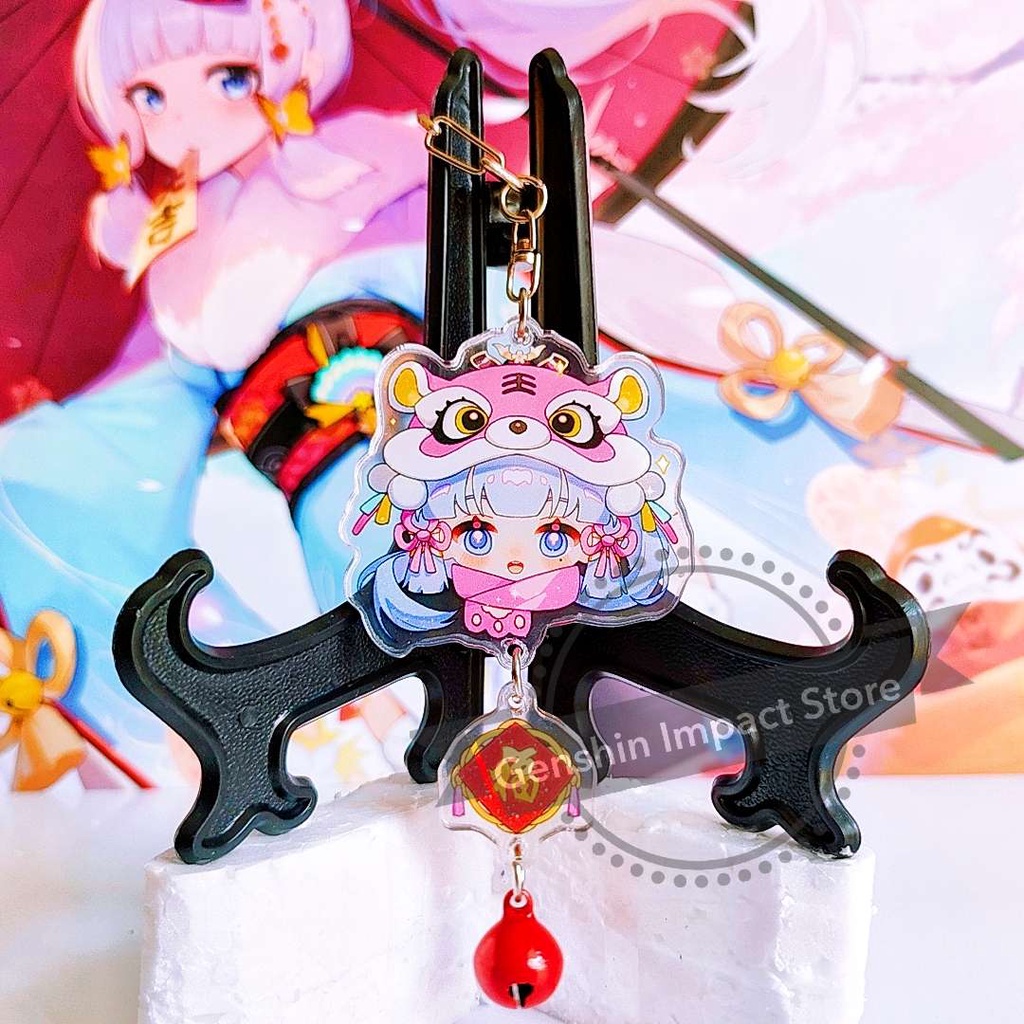 AYAKA Móc khóa nhân vật game Genshin Impact PHIÊN BẢN TẾT (in giữa acrylic)