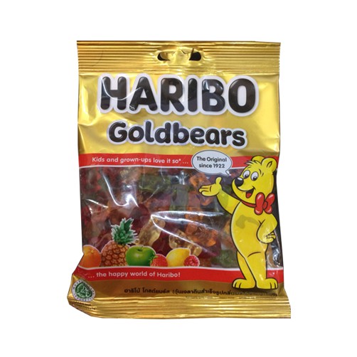 Kẹo dẻo Haribo Gấu vàng gold bears gói 160g