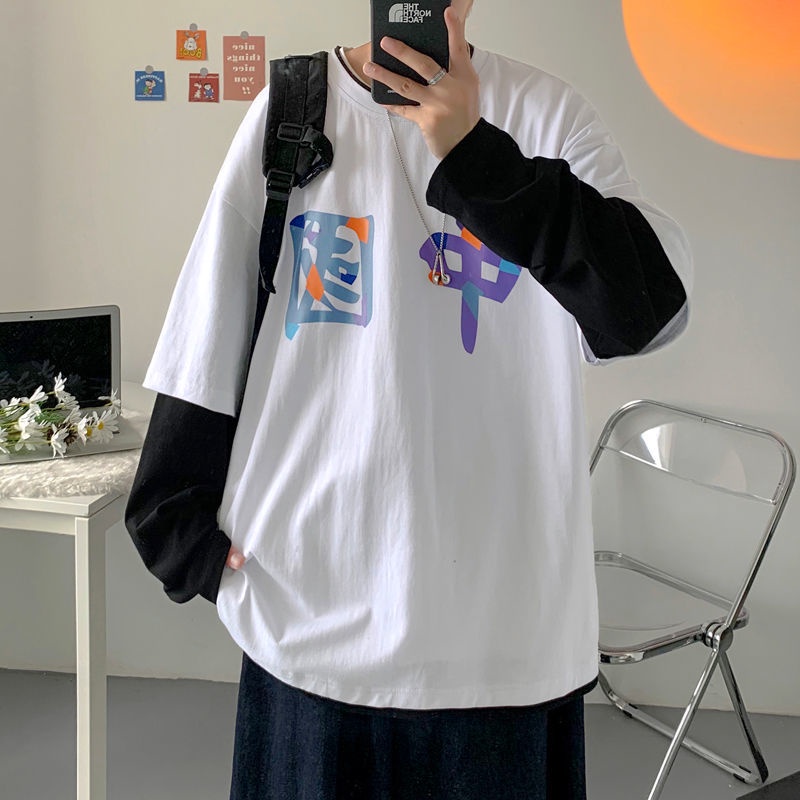 Áo Hoodie Tay Dài Dáng Rộng Phong Cách Hàn Quốc Thời Trang Mùa Thu Cho Nam Và Nữ