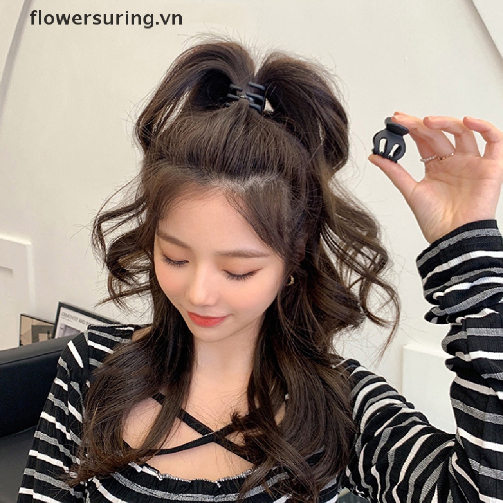 Kẹp Tóc Càng Cua Cố Định Màu Đen Thời Trang Hàn Quốc Cho Nữ