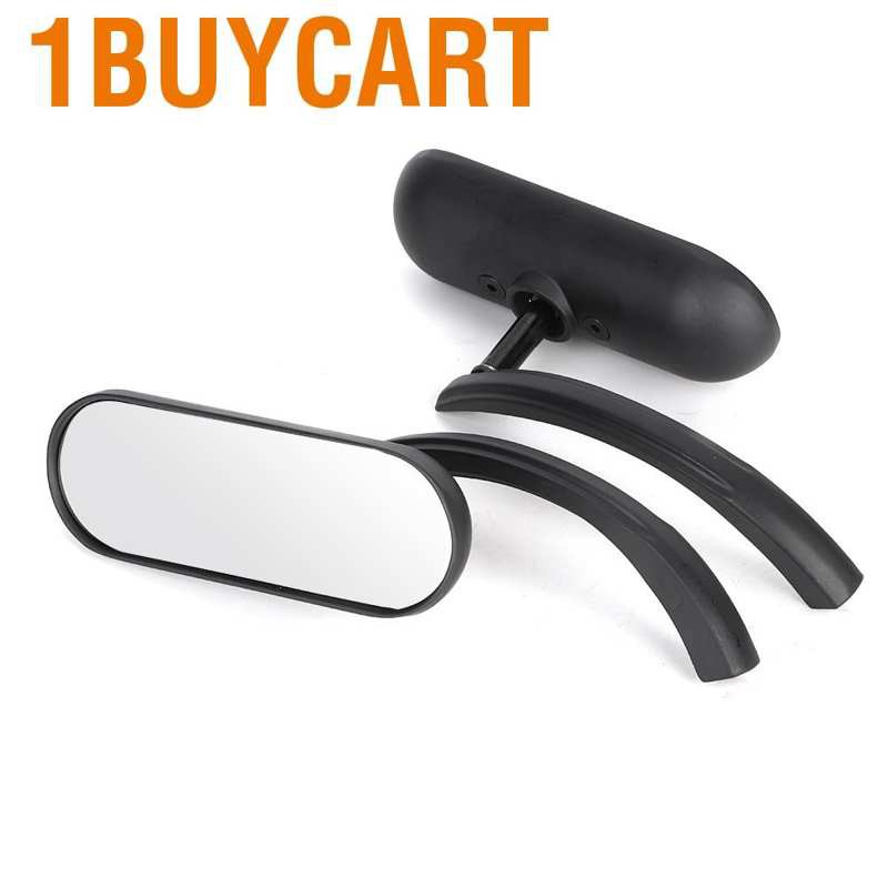 1 Cặp Gương Chiếu Hậu Mini Hình Oval Cho Xe Honda Yamaha Suzuki Kawasaki