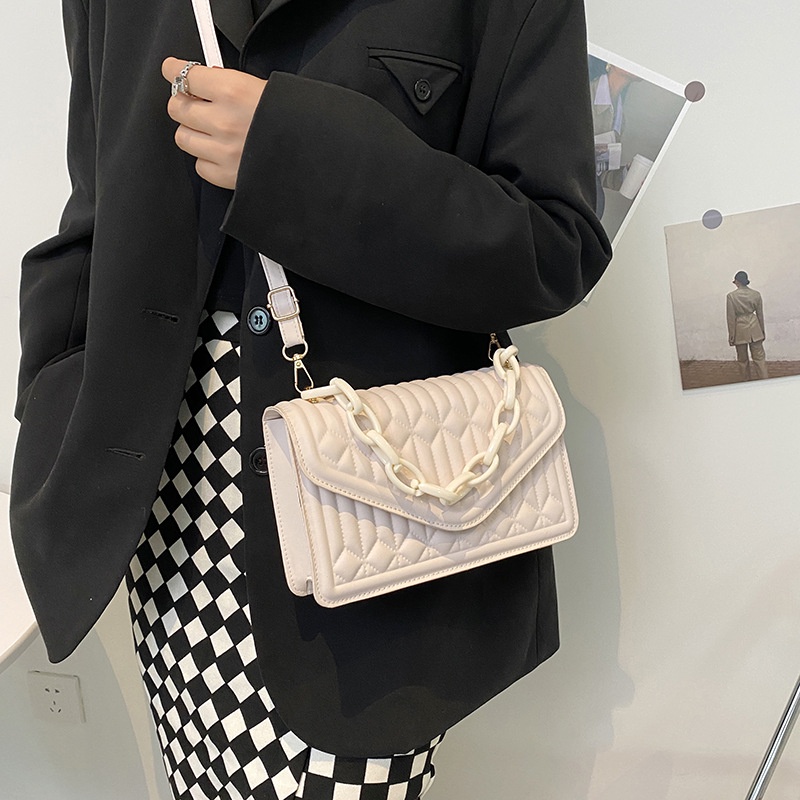 Túi Đeo Chéo Dây Xích Thời Trang Đơn Giản Phong Cách retro