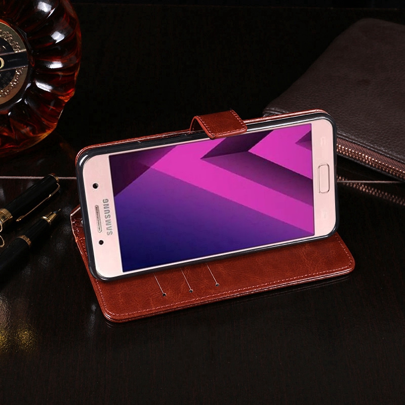 Bao da điện thoại ví gập từ tính cho Samsung Galaxy A3 A5 A7 2017 2016 | BigBuy360 - bigbuy360.vn