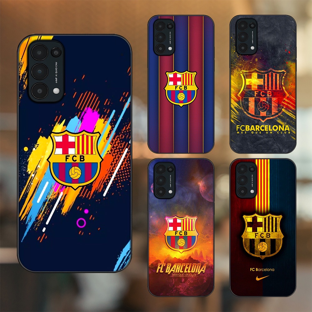 Ốp lưng Oppo Reno 5 viền đen in hình Barcelona Barca