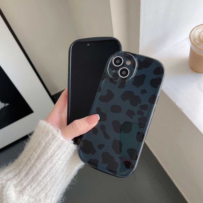 Ốp Điện Thoại IMD Mềm Chống Sốc Họa Tiết Da Báo Cho IPhone13 12 11 Pro Max XR XSMAX