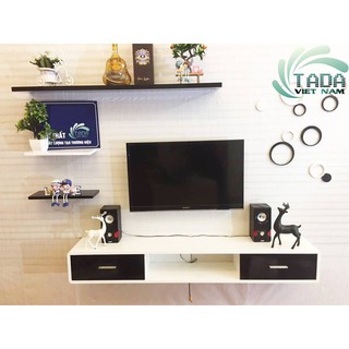 Kệ gỗ 1m2 x sâu 13cm treo tường nội thất nhà xinh