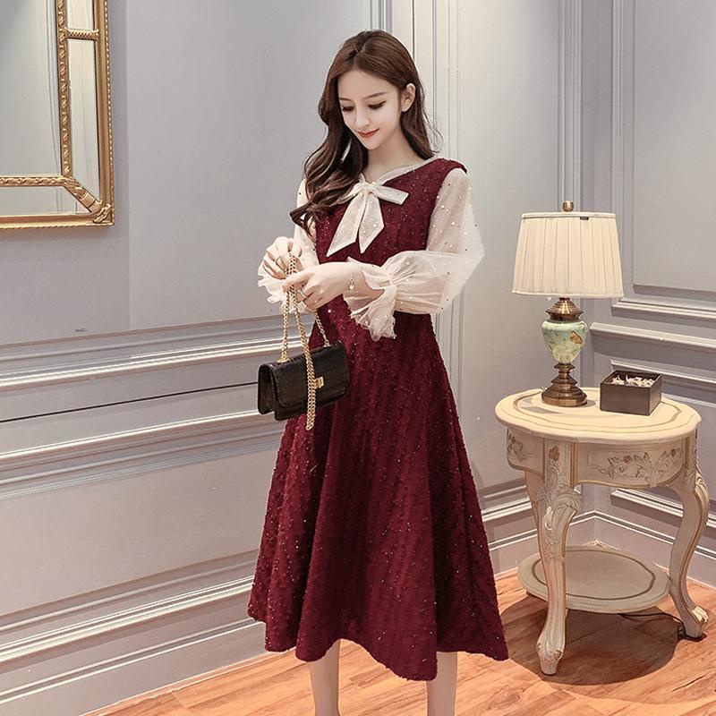 Đầm dài dáng ôm thời trang mùa thu 2020 hàng mới dành cho bạn nữ