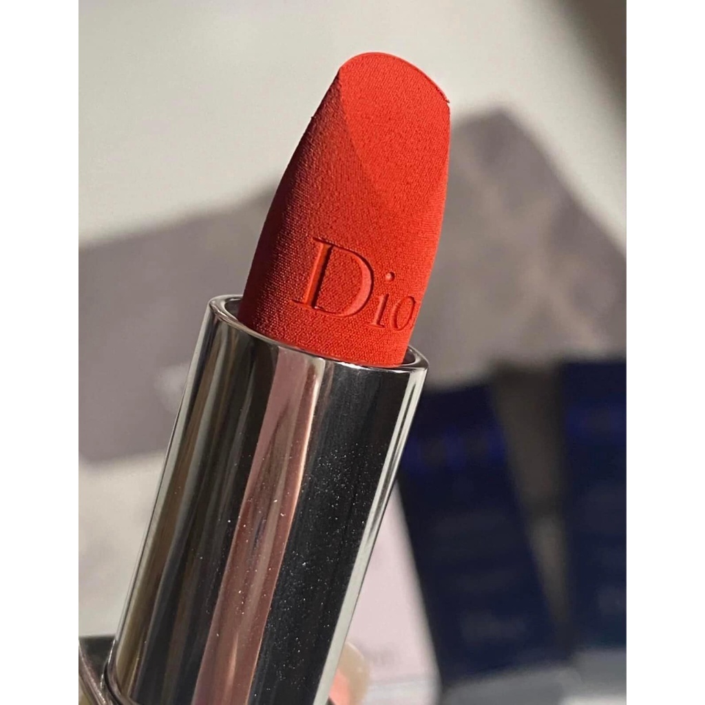 [Mini Full Box] Son Dior Rouge 999 Velvet Mới 2021