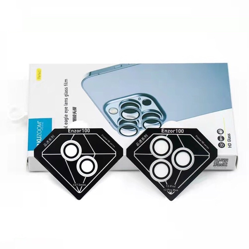 Bộ dán trong suốt bảo vệ camera cho 14 Promax , 14 Pro , 13 Promax , 12 Promax , chính hãng Kuzoom camera protech rời