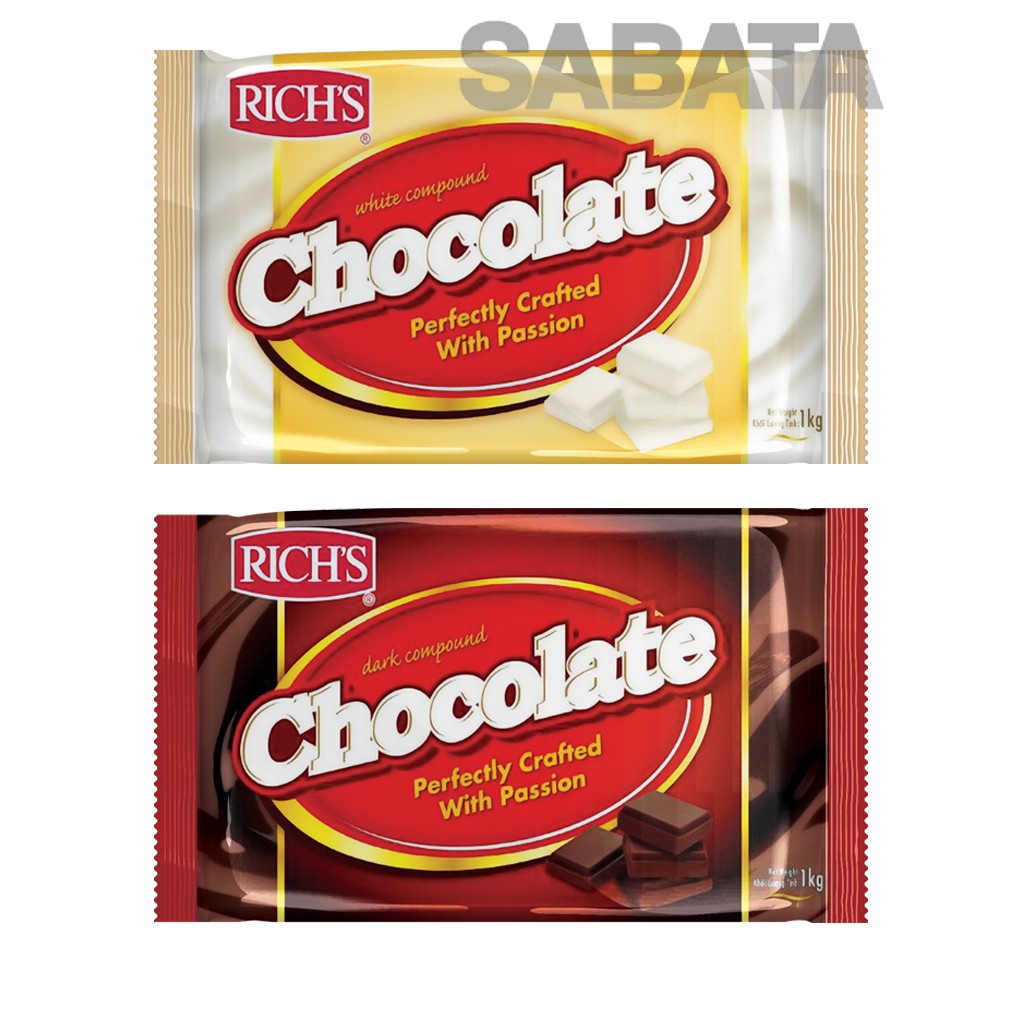 Socola Compound Rich's Đen và Trắng gói 1kg