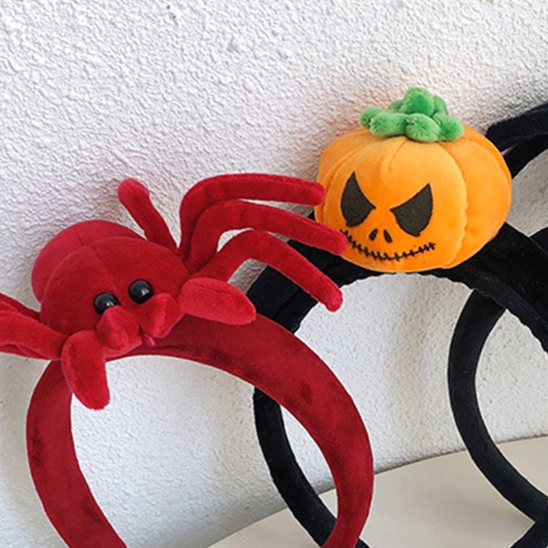 Băng Đô Cài Tóc Hình Bí Ngô / Nhện Hoạt Hình Phong Cách Punk Cho Nữ